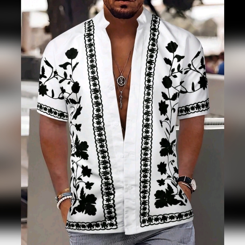 Brand new, men's Button Up short sleeve size s